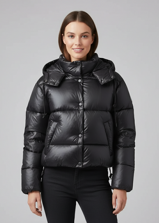 Damen Steppjacke mit Reißverschluss und Taschen