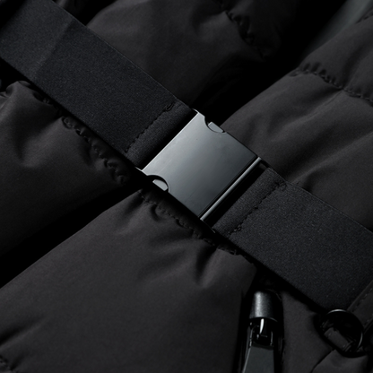 Women’s Waterproof Belted Puffer Jacket High Neck Warm Winter Style