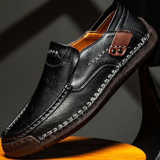 Orthopädische Lederschuhe Herren Für Freizeit Und Stil-1