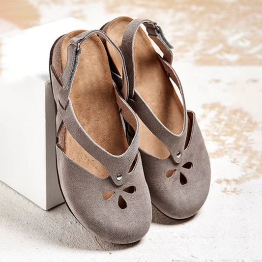 Retro-Frauensandalen Mit Verstellbarem Knöchelgurt Und Weicher Außensohle Für Den Sommer
