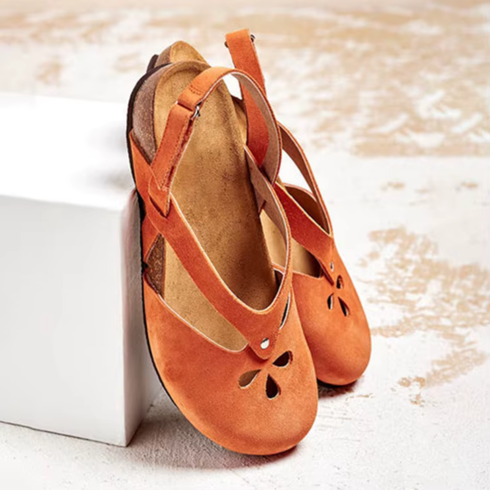 Variant image for Retro-Frauensandalen Mit Verstellbarem Knöchelgurt Und Weicher Außensohle Für Den Sommer-19