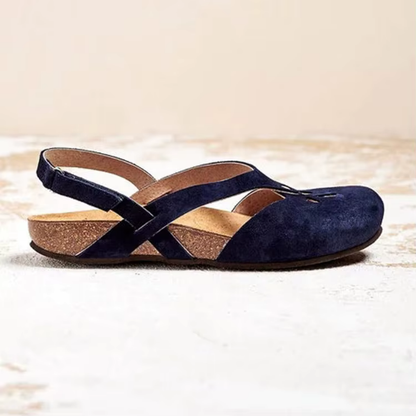 Retro-Frauensandalen Mit Verstellbarem Knöchelgurt Und Weicher Außensohle Für Den Sommer