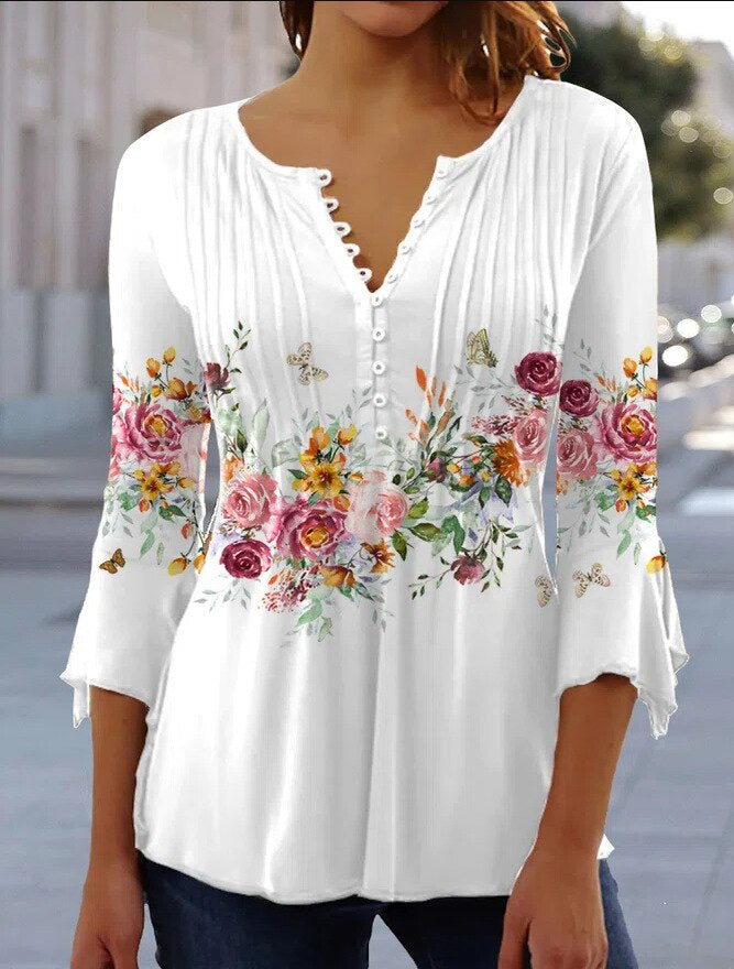 Elegantes Damen Top Aus Atmungsaktiver Baumwollmischung, Schmeichelhafte Passformbluse Für Arbeit Und Freizeit-2