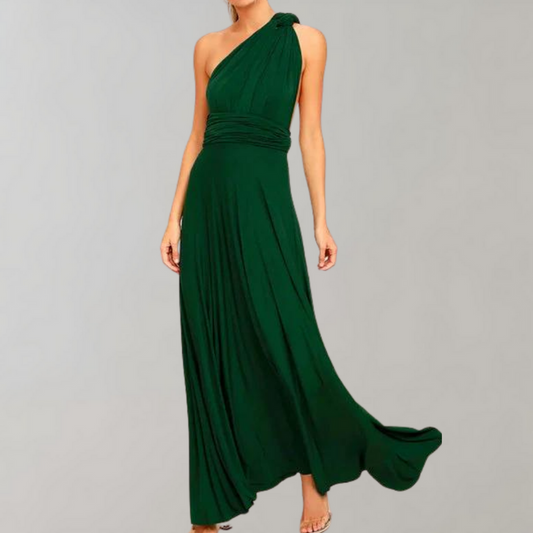 Elegantes Maxikleid Sommer für Damen mit Verstellbarem Wickelüberzug - Vielseitige Lange Kleider für Jeden Anlass
