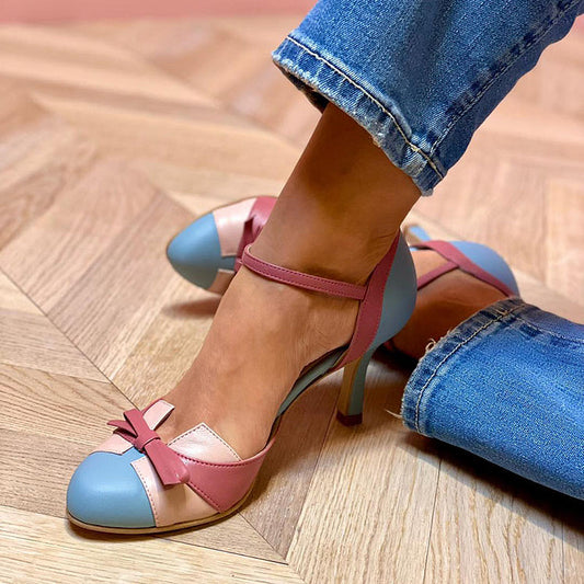 Bequeme Stilettos mit Weichem Fußbett und Knöchelriemen, 10 cm Absätze für Stabilität und Stil