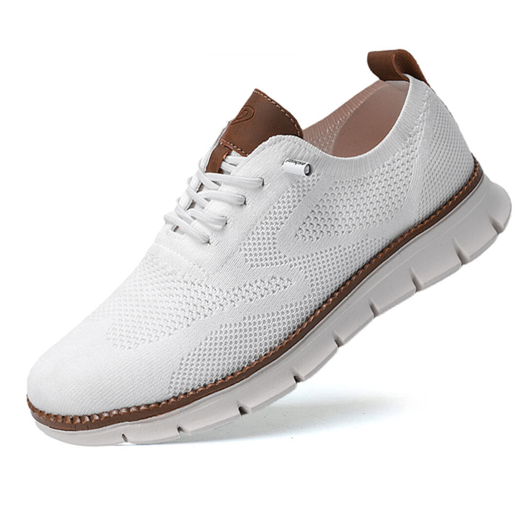 Elite-Orthopädische Turnschuhe Aus Echtem Leder Mit Gedächtnisschaum-Einlegesohlen Für Ganztägigen Komfort-3
