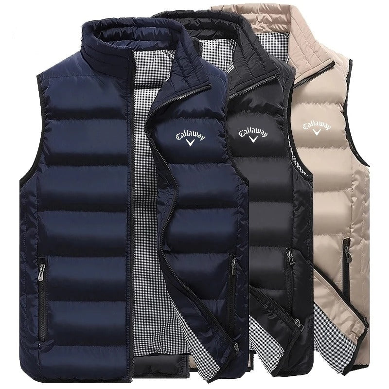 Men’s Lightweight Quilted Vest Puffer Style with Secure Zip Pockets