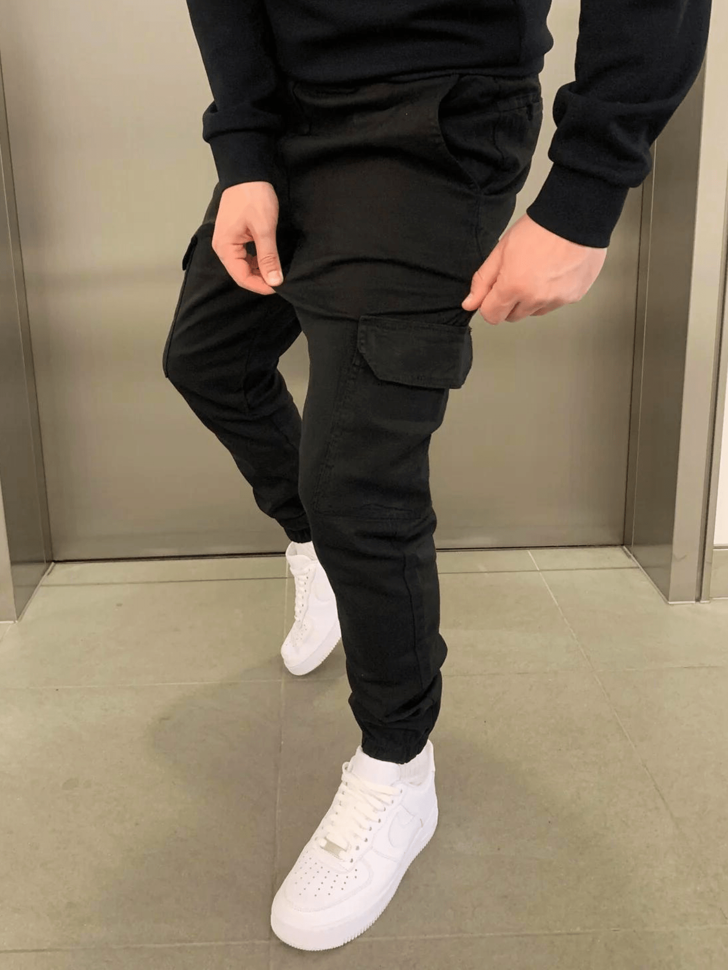 Men’s Street Style Jogger Pants Slim Cargo Fit with Practical Pockets