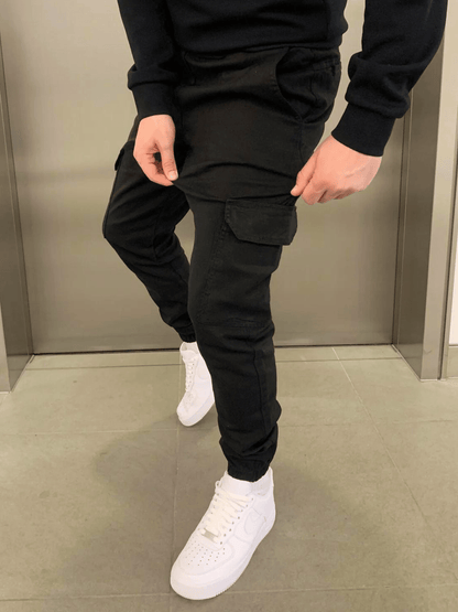 Men’s Street Style Jogger Pants Slim Cargo Fit with Practical Pockets