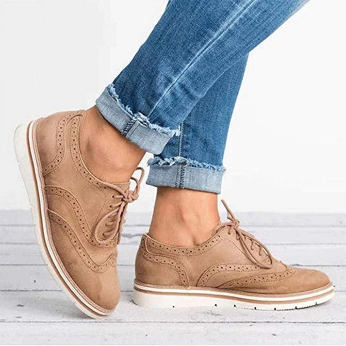 Women’s Fashion Lace-Up Flat Trainers