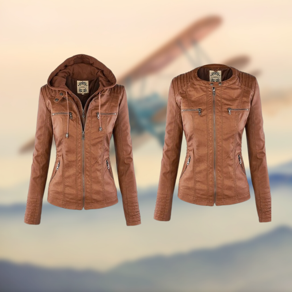 Women’s Slim Hooded Jacket Modern Casual Style with Functional Pockets