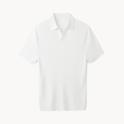 Variant image for Luxuriöses Langarm Poloshirt Herren aus Maulbeerseide und Lyocell-Baumwollmischung, elegantes Polo Hemd für jeden Anlass-21