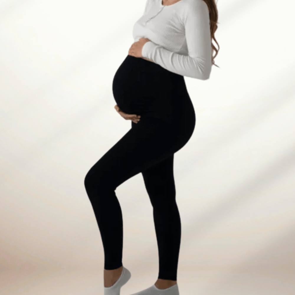 Bequeme Schwangerschaftshosen Mit Unterstützendem Stretchgürtel Für Optimalen Komfort Während Und Nach Der Schwangerschaft-3