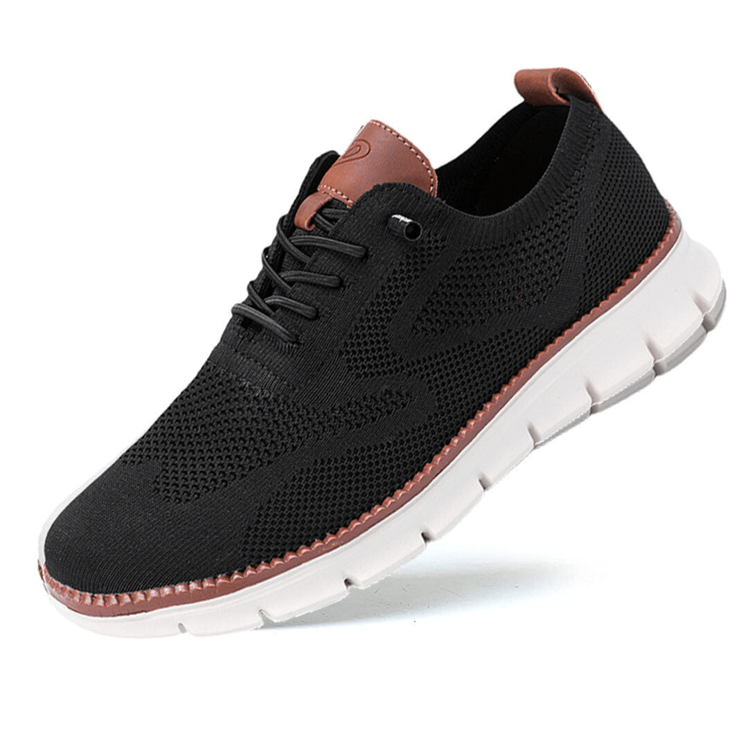 Elite-Orthopädische Turnschuhe Aus Echtem Leder Mit Gedächtnisschaum-Einlegesohlen Für Ganztägigen Komfort-2