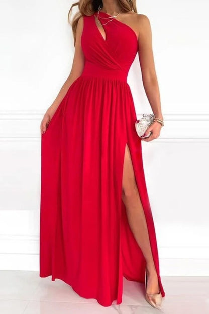 Elegantes One-Shoulder-Abendkleid Schwarz, Knielanges Kleid Für Hochzeitsgäste, Abendkleider Kurz