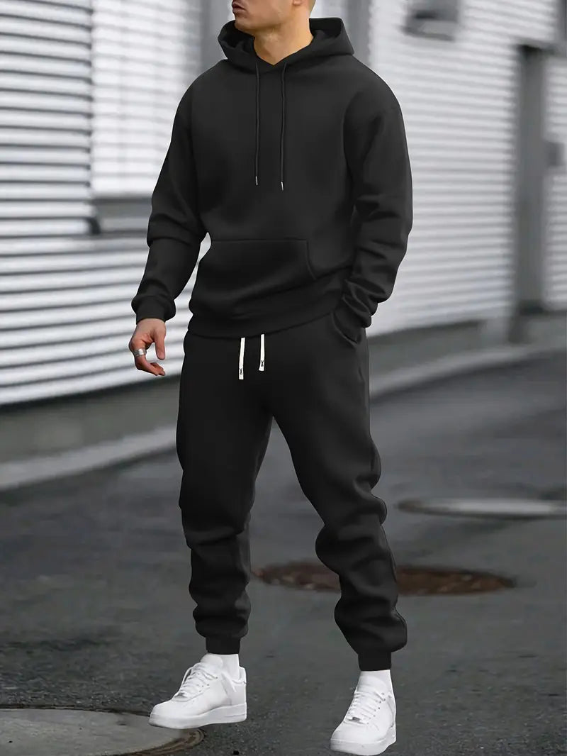 Men’s 2-Piece Tracksuit Set for Training or Casual Wear