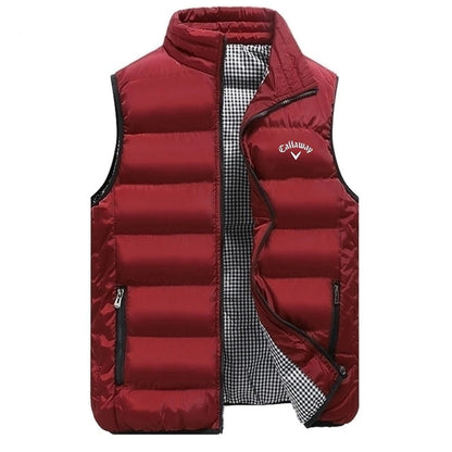 Men’s Lightweight Quilted Vest Puffer Style with Secure Zip Pockets