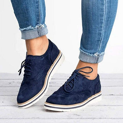 Women’s Fashion Lace-Up Flat Trainers