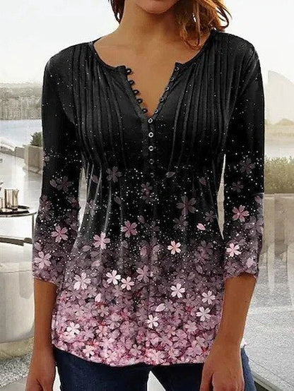 Variant image for Elegantes Damen Top Aus Atmungsaktiver Baumwollmischung, Schmeichelhafte Passformbluse Für Arbeit Und Freizeit-13