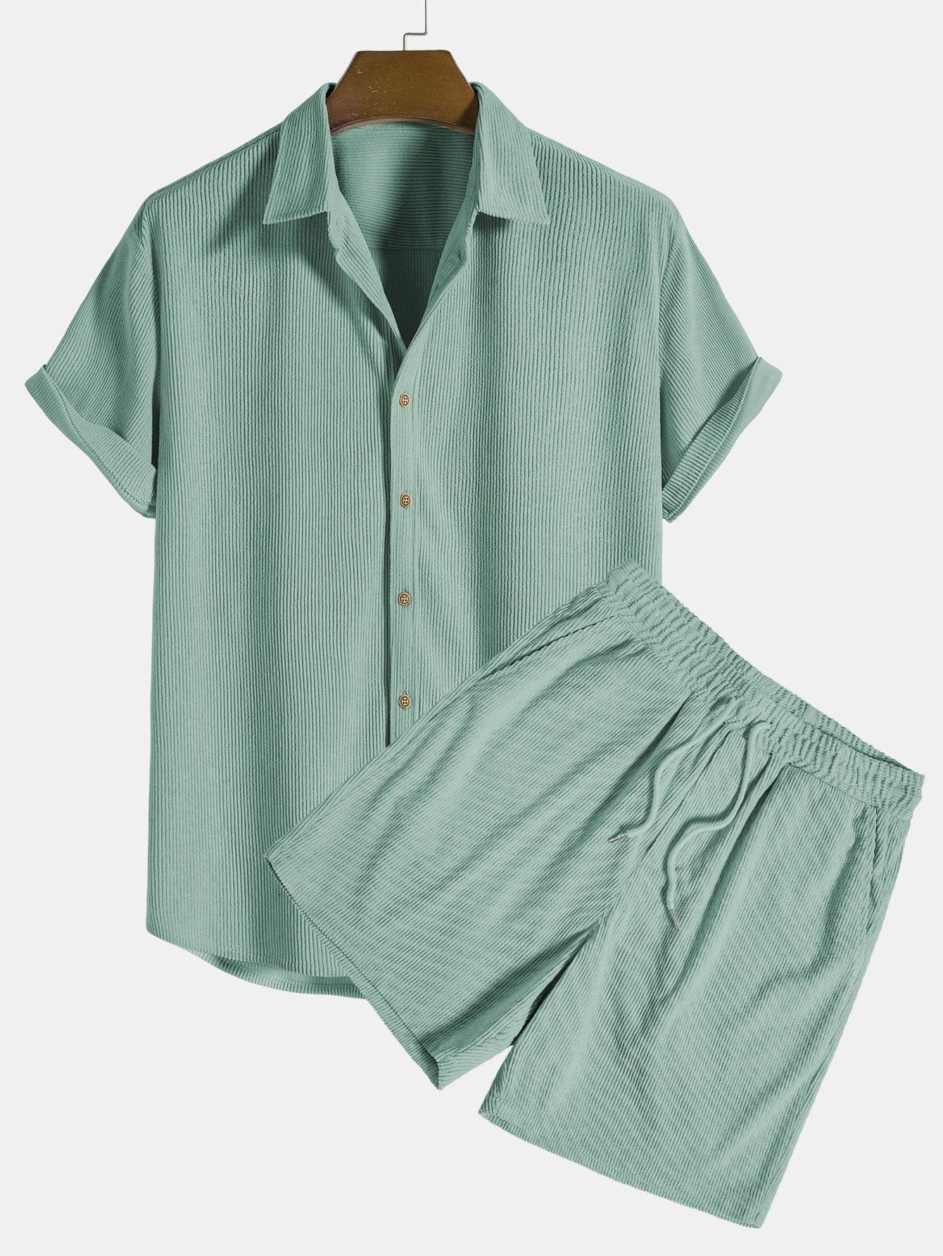 Trendiges Zweiteiliges Sommer Outfit Herren - Bequeme Freizeitkleidung Für Stilvolle Anlässe-4