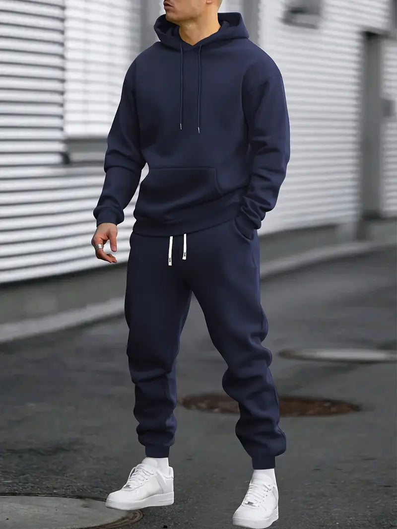 Men’s 2-Piece Tracksuit Set for Training or Casual Wear