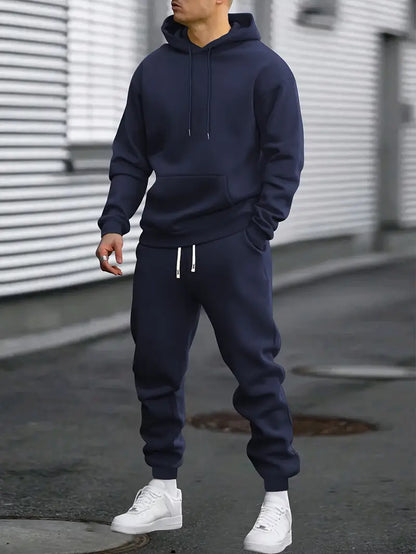 Men’s 2-Piece Tracksuit Set for Training or Casual Wear