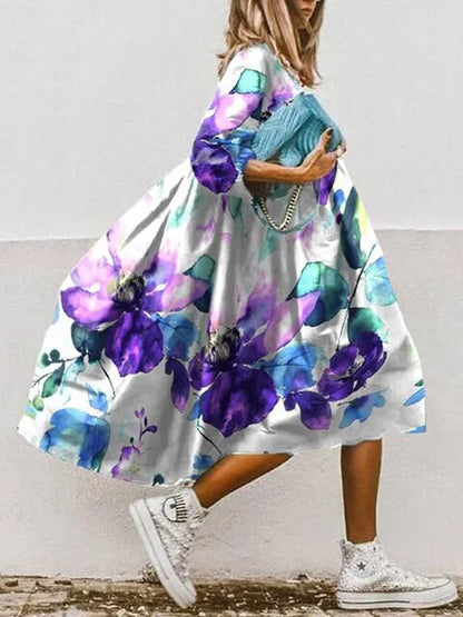 Variant image for Elegantes Damenkleid Knielang Aus Weichem, Atmungsaktivem Stoff Mit Schmeichelhaftem Schnitt – Vielseitig Für Sommer-13