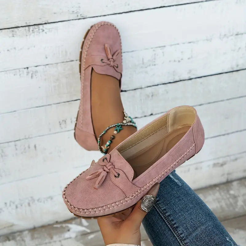 Damen Mokassins im Vintage-Stil mit Orthopädischer Unterstützung und Gepolsterter Innensohle-4