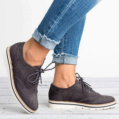 Women’s Fashion Lace-Up Flat Trainers