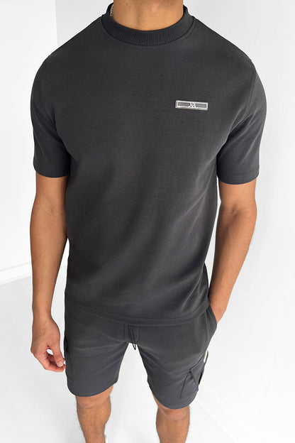 Slim Fit Freizeit-Set Für Männer Mit Frachtshorts Aus 100% Baumwolle-3