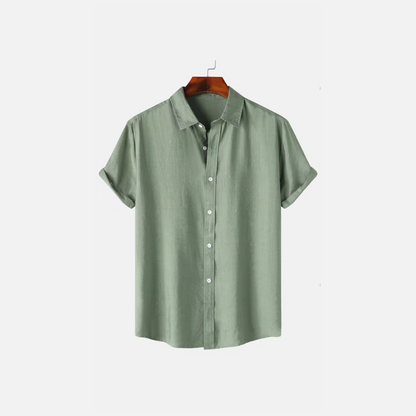 Herren Leinenhemd Aus Leichtem Flachsstoff, Elegante Passform Für Lässige Und Formelle Anlässe-3