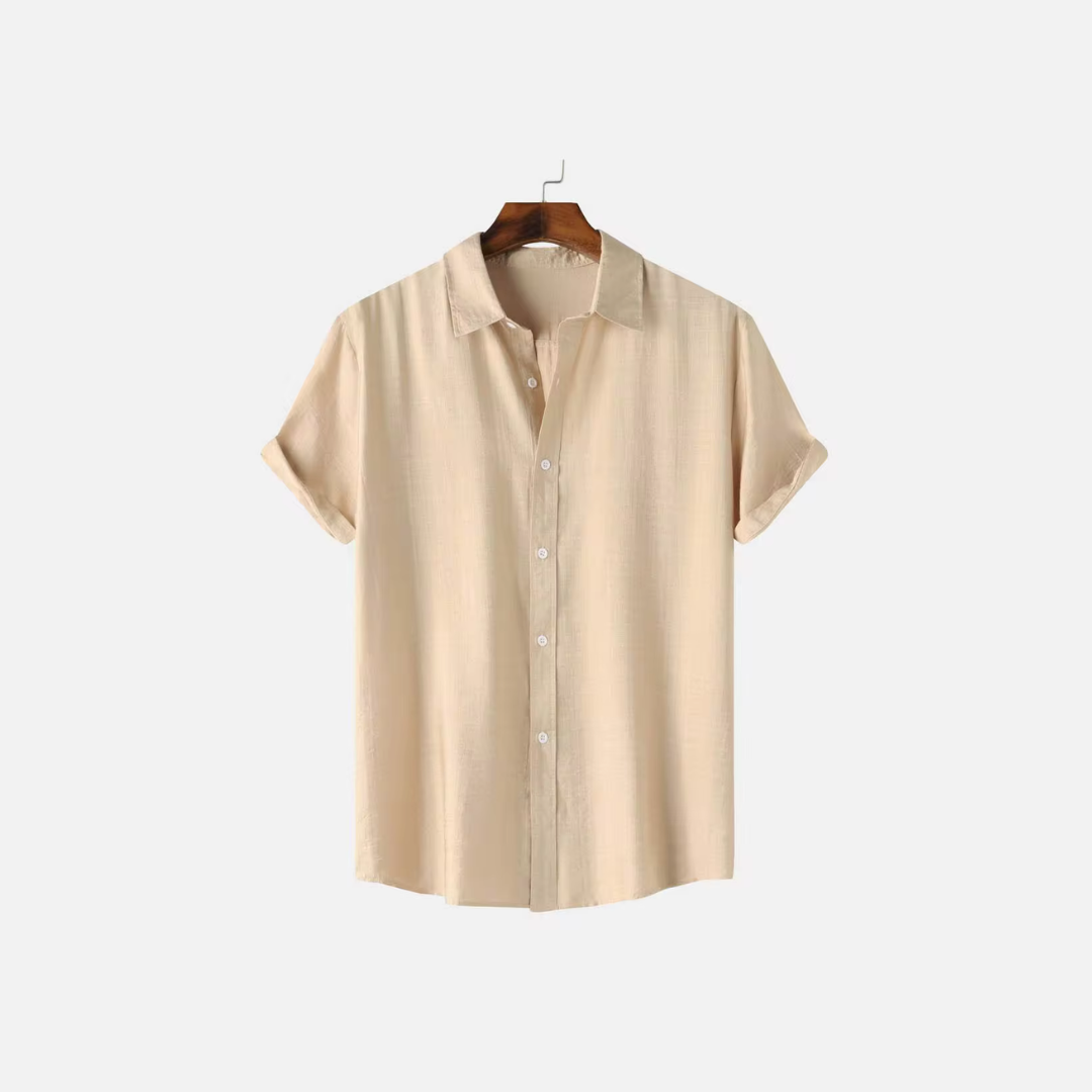 Herren Leinenhemd Aus Leichtem Flachsstoff, Elegante Passform Für Lässige Und Formelle Anlässe-4