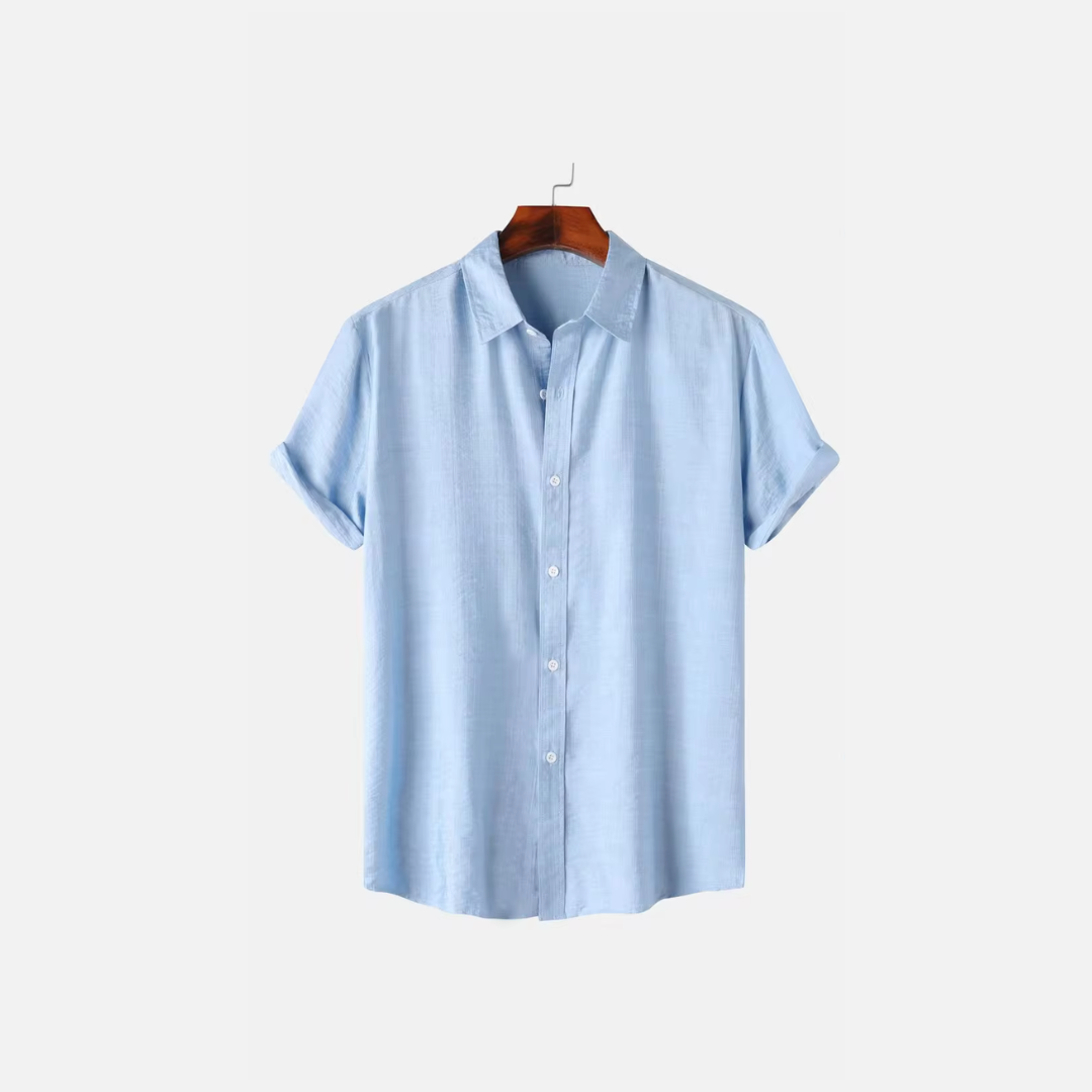 Herren Leinenhemd Aus Leichtem Flachsstoff, Elegante Passform Für Lässige Und Formelle Anlässe-5