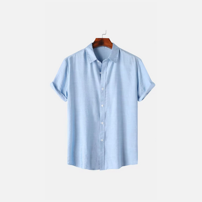 Herren Leinenhemd Aus Leichtem Flachsstoff, Elegante Passform Für Lässige Und Formelle Anlässe-5