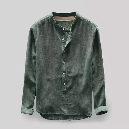 Variant image for Herren Leinenhemd - Klassische Eleganz mit modernem Komfort, Größen M-4XL, Herrenhemden Langarm-19
