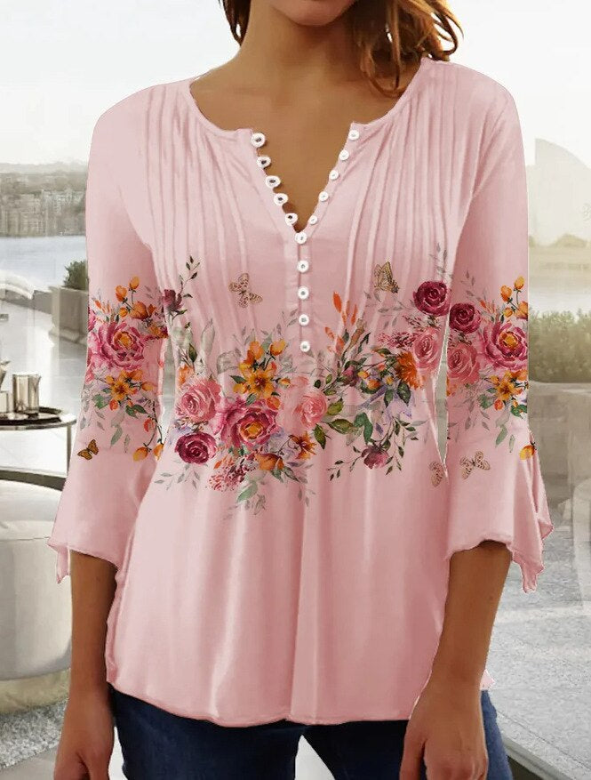 Variant image for Elegantes Damen Top Aus Atmungsaktiver Baumwollmischung, Schmeichelhafte Passformbluse Für Arbeit Und Freizeit-55