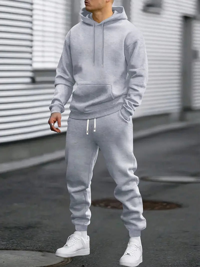 Men’s 2-Piece Tracksuit Set for Training or Casual Wear