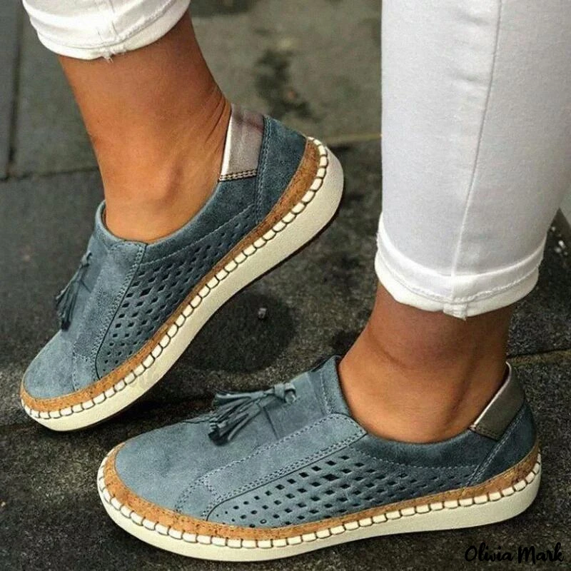 Variant image for Mokassins Damen, Bequeme Slip-On-Schuhe mit Niedrigem Absatz, Elegante Mokassins für Jeden Anlass-22