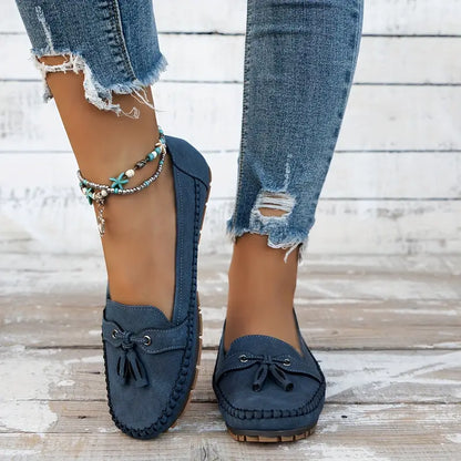 Damen Mokassins im Vintage-Stil mit Orthopädischer Unterstützung und Gepolsterter Innensohle-6