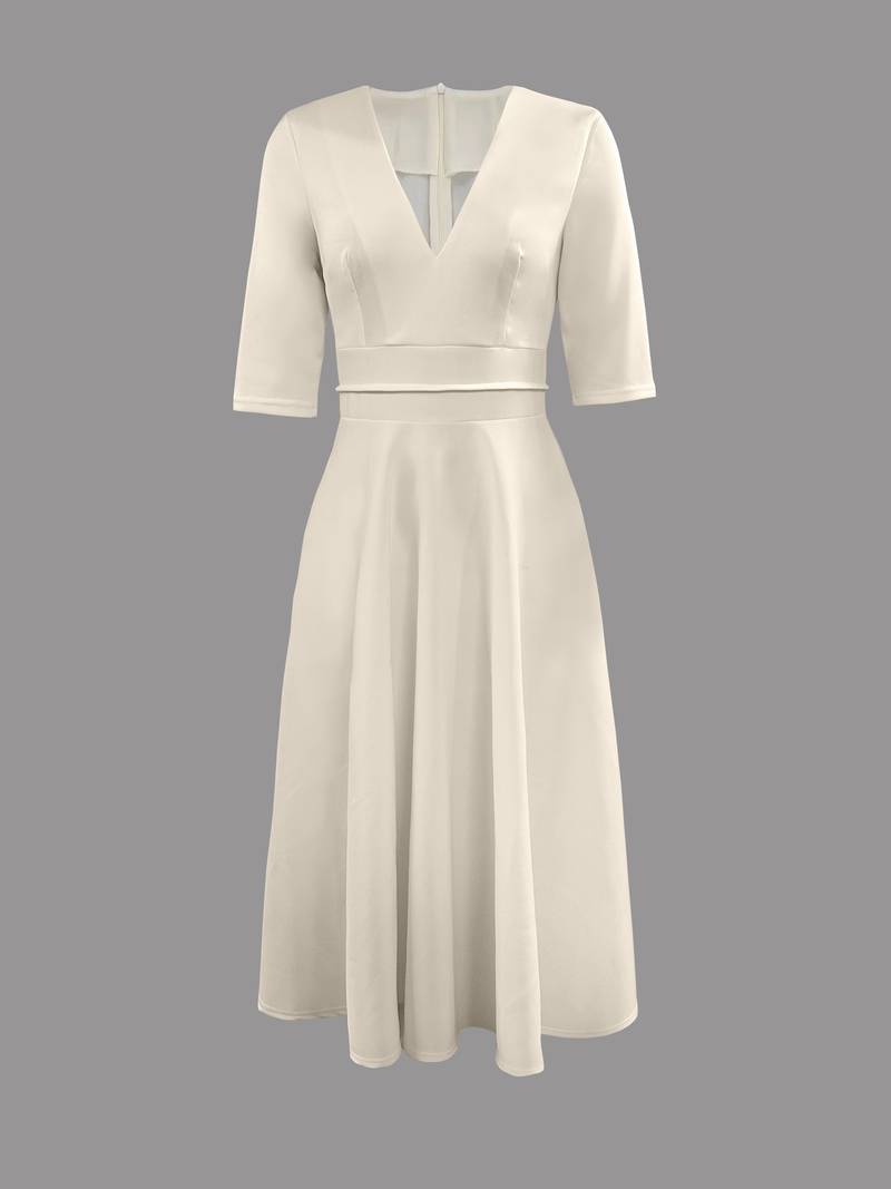Plus Size Damen Sommerkleid Aus Weicher Baumwollmischung, Elegant Und Komfortabel Für Jeden Anlass