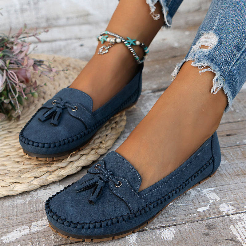 Damen Mokassins im Vintage-Stil mit Orthopädischer Unterstützung und Gepolsterter Innensohle-2