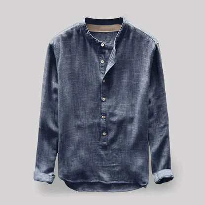 Herren Leinenhemd - Klassische Eleganz mit modernem Komfort, Größen M-4XL, Herrenhemden Langarm