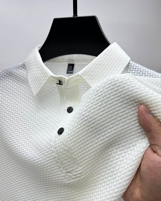 Luxus Herren Polohemd, Atmungsaktives Poloshirt Langarm für Optimalen Komfort, Klassische Passform-1