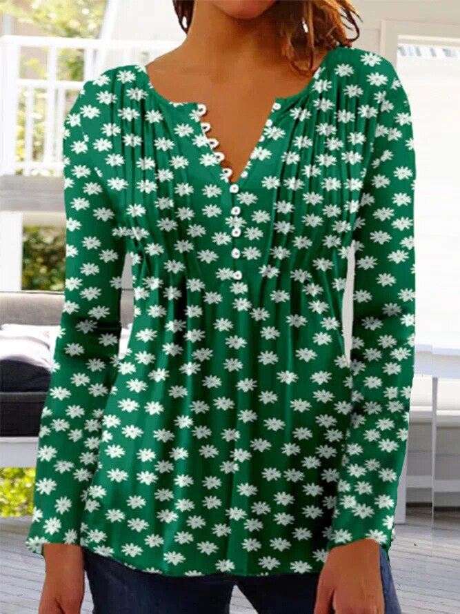Variant image for Elegantes Damen Top Aus Atmungsaktiver Baumwollmischung, Schmeichelhafte Passformbluse Für Arbeit Und Freizeit-25