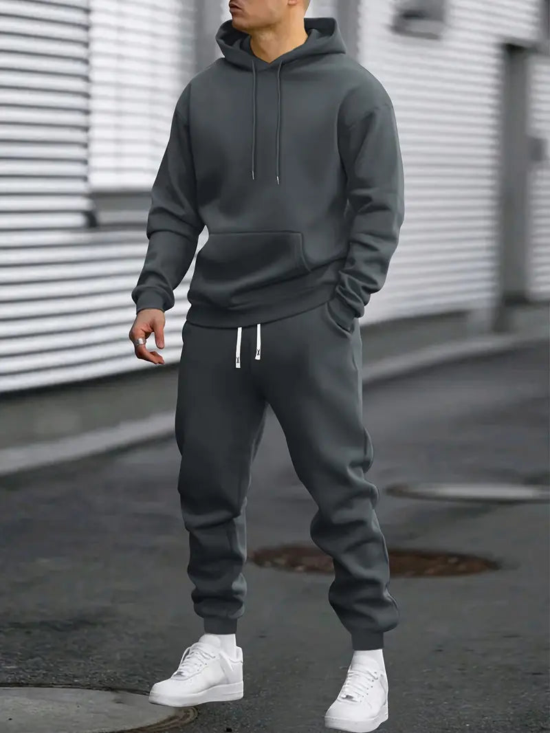 Men’s 2-Piece Tracksuit Set for Training or Casual Wear