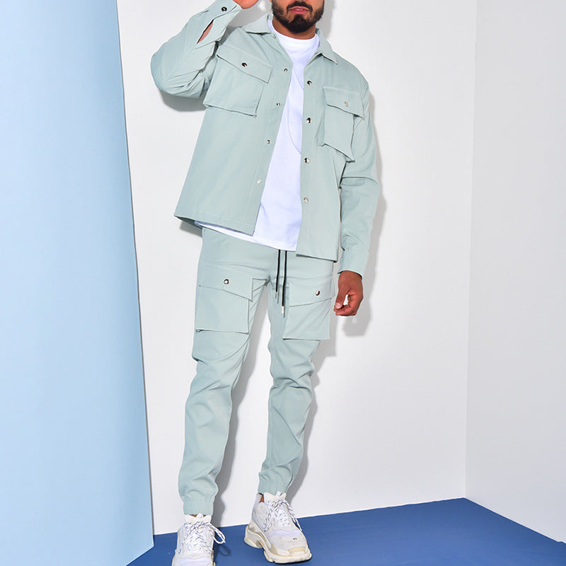 Variant image for Schlankes Fracht-Set für Männer mit Jacke, Modernes Design, Hochwertiger Stoff, Vielseitig und Bequem-13