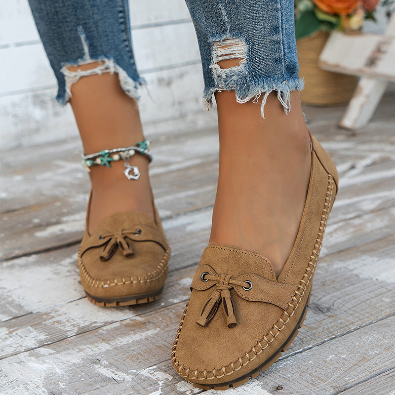 Damen Mokassins im Vintage-Stil mit Orthopädischer Unterstützung und Gepolsterter Innensohle-5