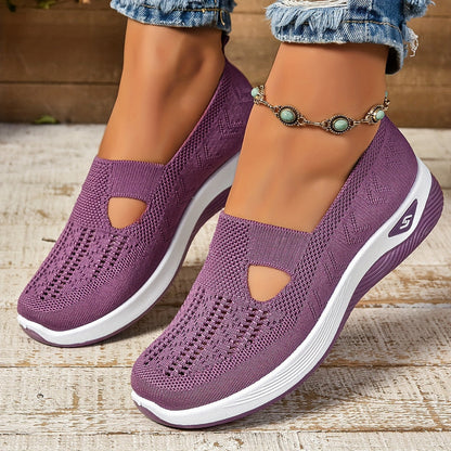 Leichte Slip-On Turnschuhe Damen Mit Rutschfester Sohle Und Atmungsaktivem Material, Größen 35-43-6