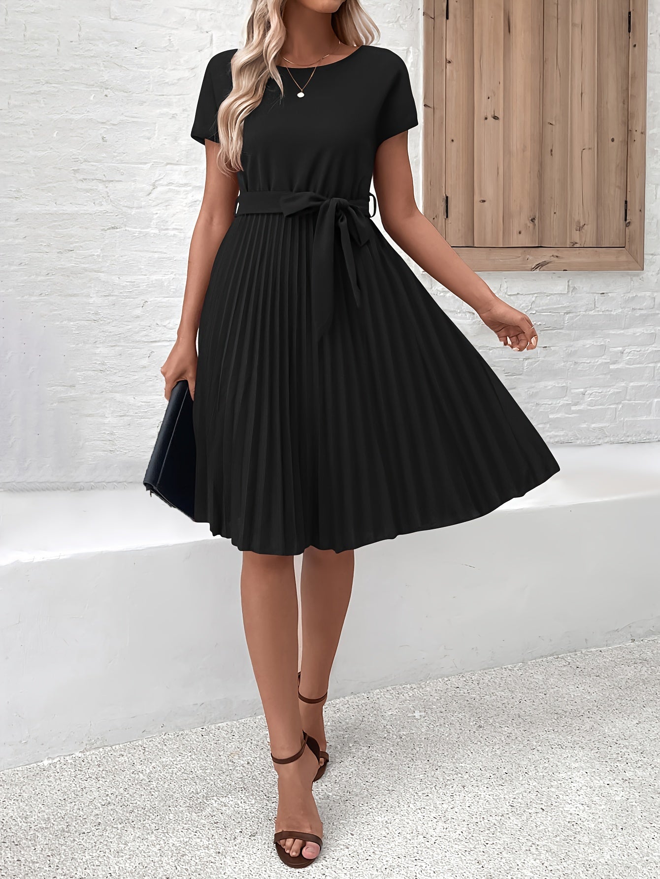 Variant image for Elegantes Maxikleid Damen - Leichtes Sommerkleid Lang in Weiß für Lässige und Formelle Anlässe-16