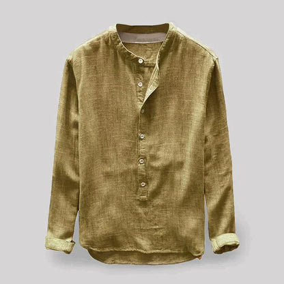 Variant image for Herren Leinenhemd - Klassische Eleganz mit modernem Komfort, Größen M-4XL, Herrenhemden Langarm-13
